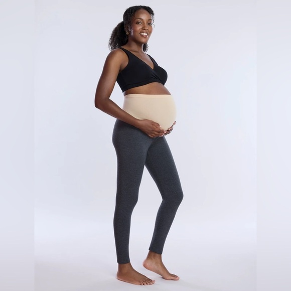 Motherhood Maternity Pants - Motherhood Maternity Essential Stretch Secret Fit  Leggings in Gray